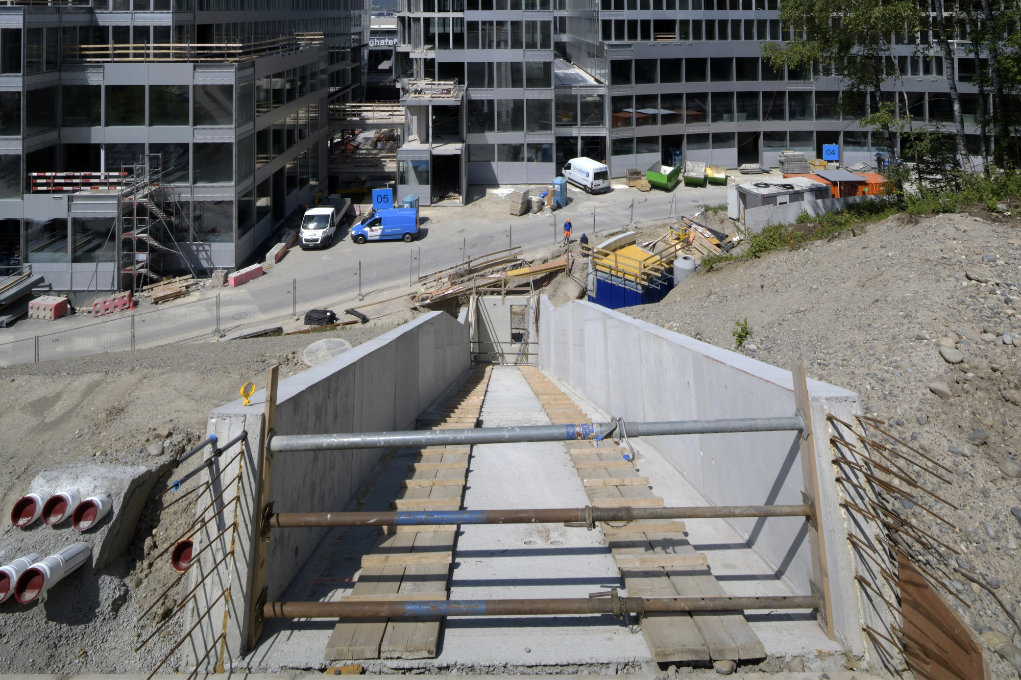 The Park – Erholungsraum Butzenbüel Zürich Flughafen Baustelle
