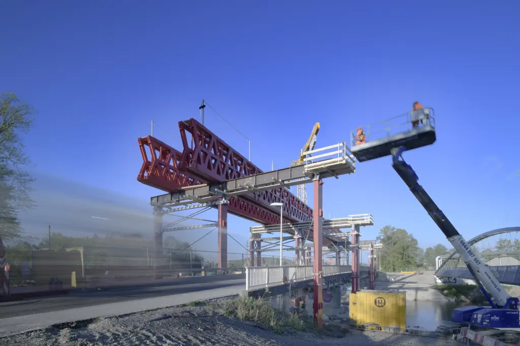 Lehrgerüstbau – Neubau Emmenbrücke Baustelle