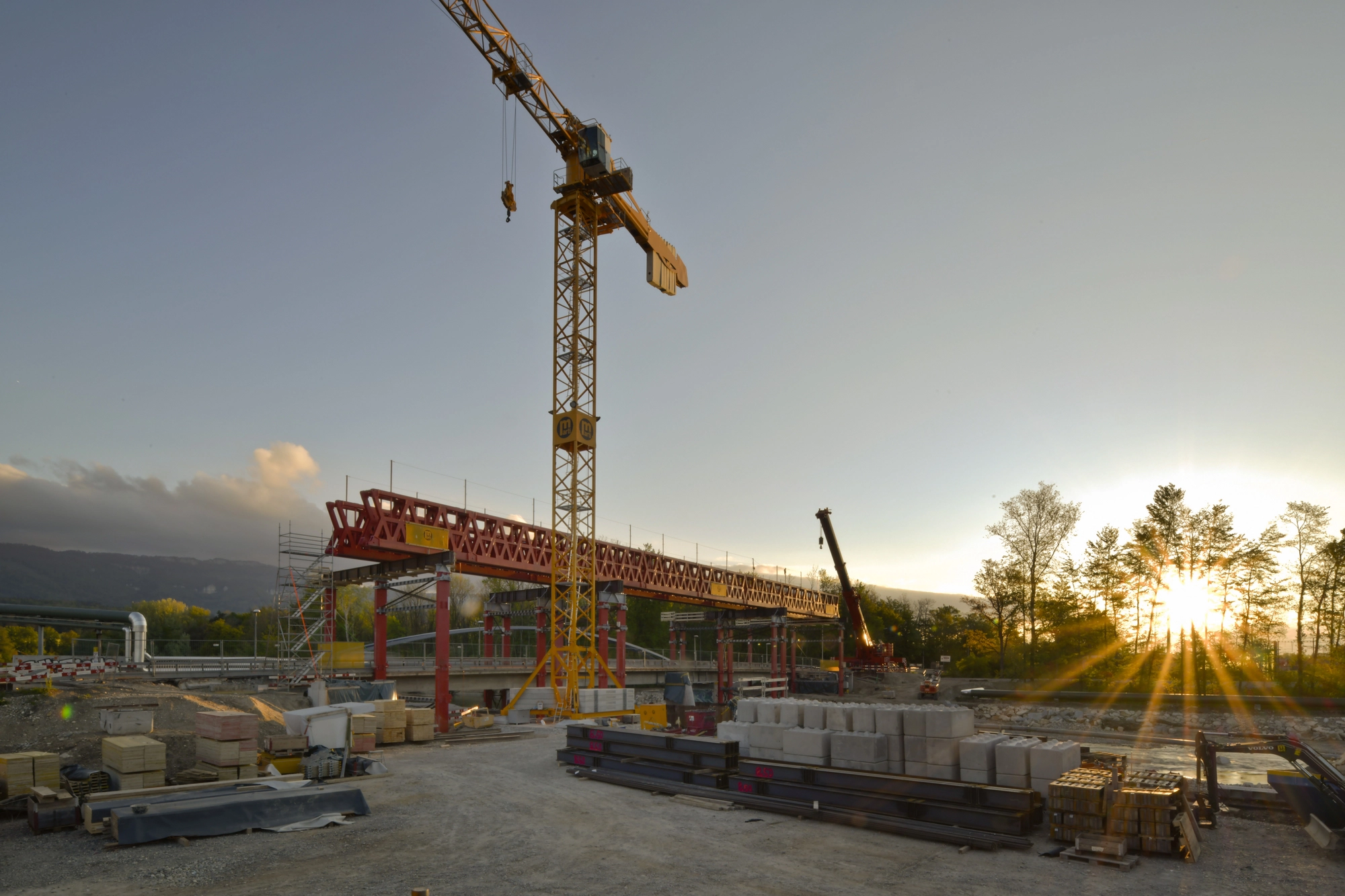 Lehrgerüstbau – Neubau Emmenbrücke Baustelle