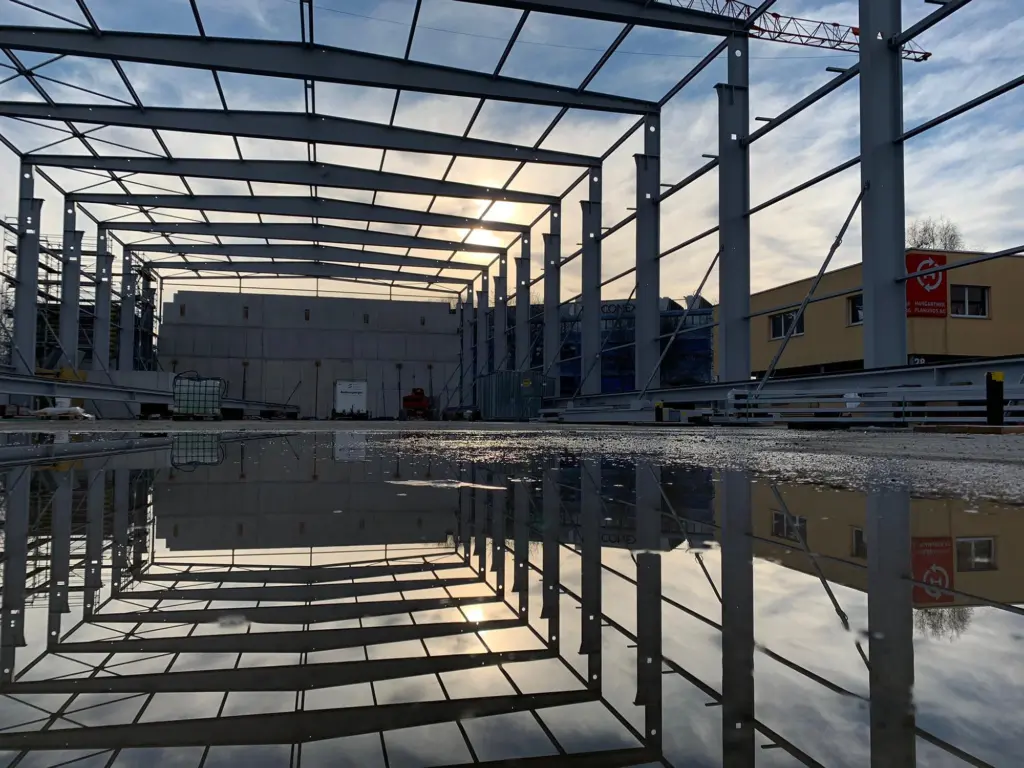 ETE Neubau Halle 9 Bassersdorf Baustelle
