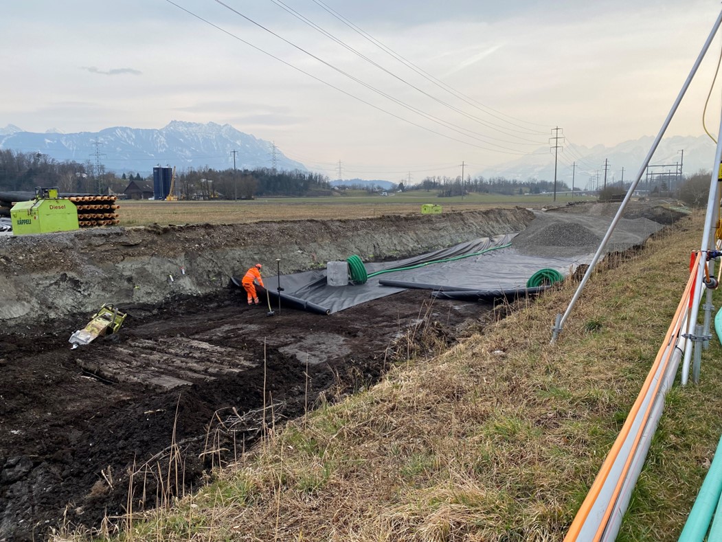 SBB STEP AS25 Rüthi-Oberriet, Anlageanpassung Baustelle