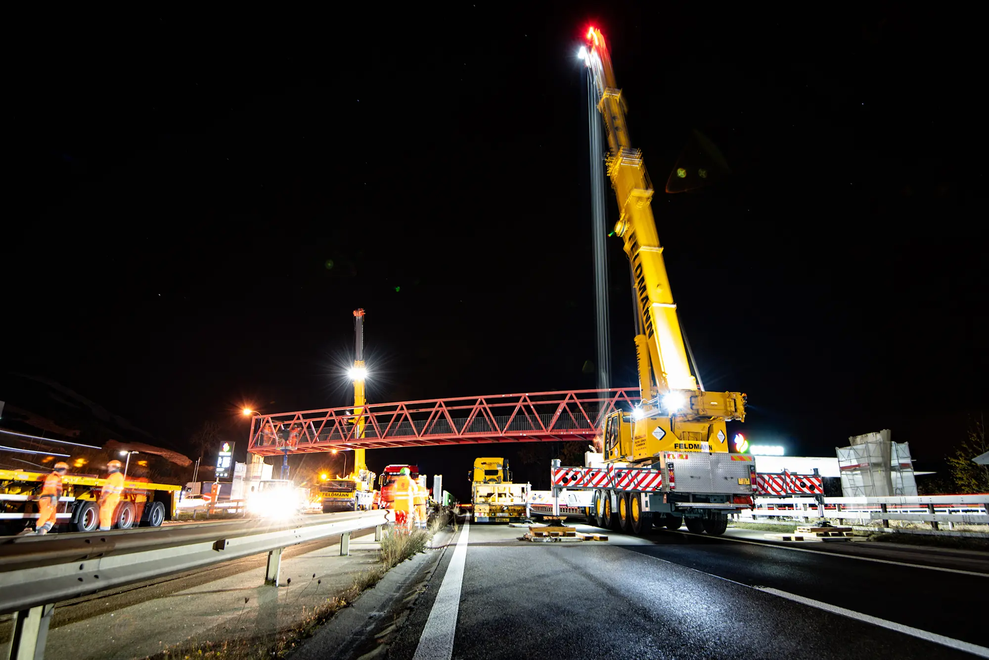 Sanierung Fussgängerbrücke Raststätte Fuchsberg