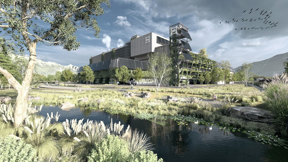 Neubau Kehrichtverwertungsanlage Buchs SG Visualisierung
