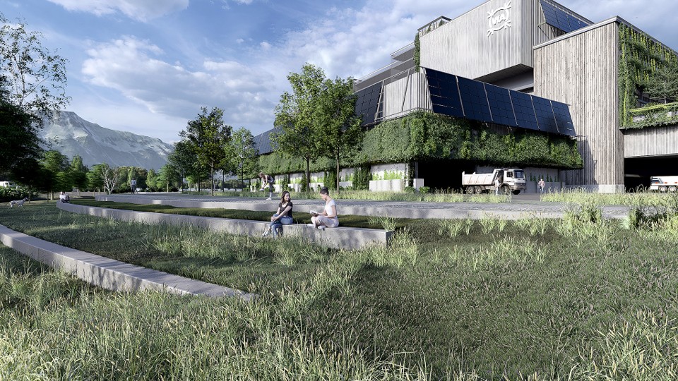 Neubau Kehrichtverwertungsanlage Buchs SG Visualisierung